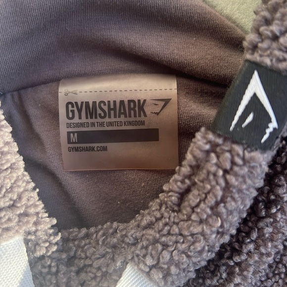 Gymshark Teddy Crop Hoodie Size Medium - Picture 4 of 4